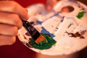 Paris : Painting experience in an art cafe