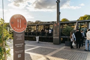 パリ：1時間の観光クルーズと3コースのビストロディナー