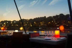 Paris: 3-retters middagscruise med vin på Seinen