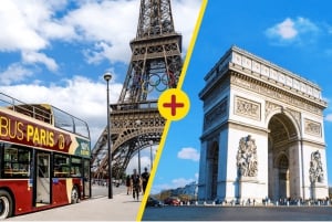 Paris: Billet til Triumfbuen og stor hop på-/hop af-bustur med bus