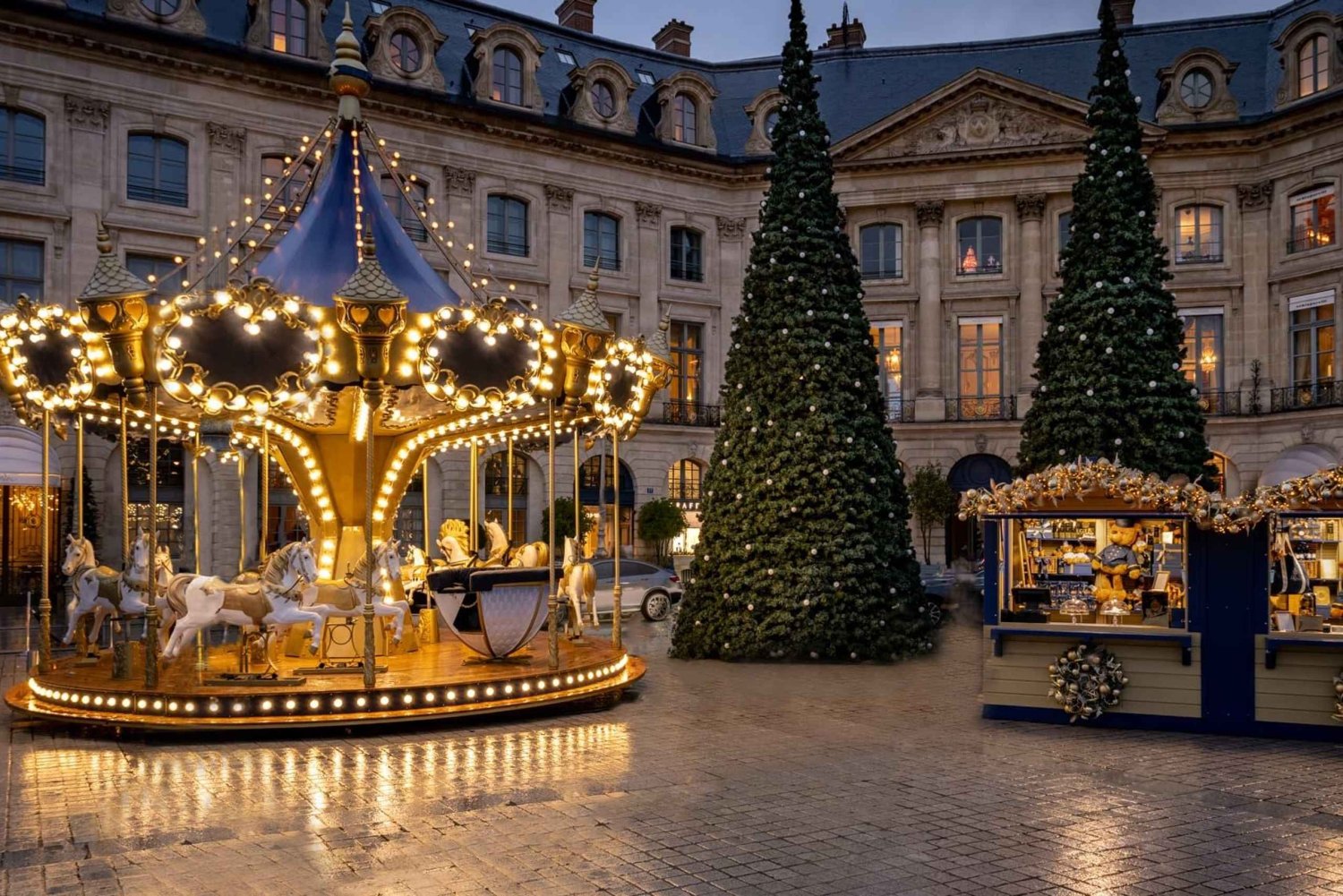 Paris at Christmas, Walking tour and hot wine