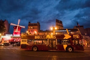 Paris: Big Bus Panoramic Night Tour by Open-Top Bus