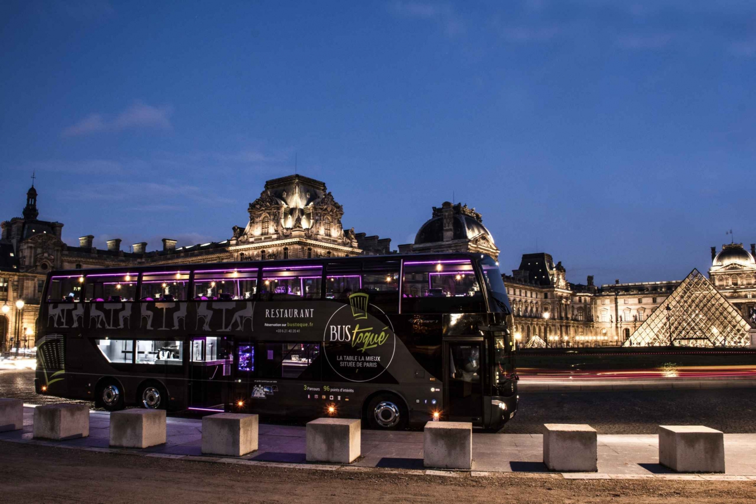 Bus Toqué Champs Elysées Tour w/ 5-Course Dinner & Champagne