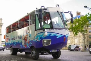 Paris: Stadstur och rundtur i floden Seine med amfibiebuss