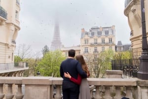 París: sesión fotográfica al atardecer en el corazón de París: Louvre, Orsay, Eiffel.