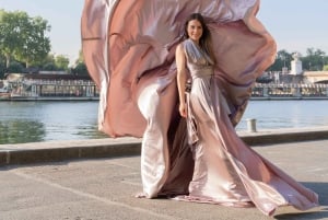 Paris: Fotografering med flygande klänning vid Eiffeltornet jonadress