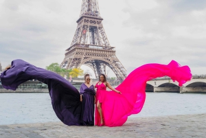 Paris: Fotografering med flygande klänning vid Eiffeltornet jonadress