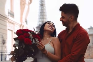 Paris: sessão fotográfica na Torre Eiffel e no Louvre (edições de alta qualidade)