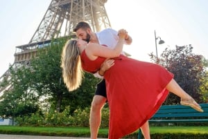 París: Sesión de fotos en la calle de la Torre Eiffel