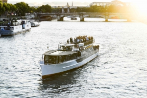Paris: Evening Cruise with Drink and City Walking Tour