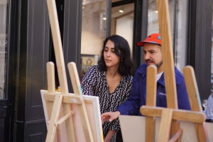 Paris: Graffiti on Canvas Workshop at an Art Studio