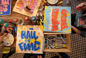 Paris: Graffiti on Canvas Workshop at an Art Studio