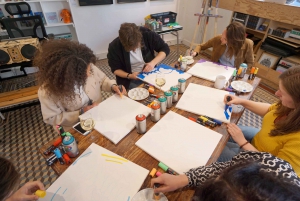 Paris: Graffiti on Canvas Workshop at an Art Studio