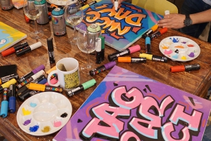Paris: Graffiti on Canvas Workshop at an Art Studio