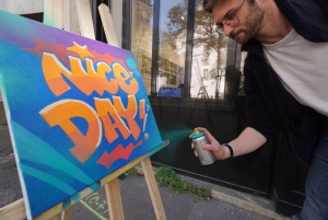 Paris: Graffiti on Canvas Workshop at an Art Studio