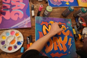 Paris: Graffiti on Canvas Workshop at an Art Studio