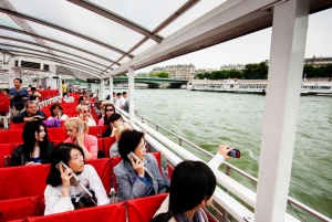 Paris: Audio-Guided Bus Tour & Seine River Cruise