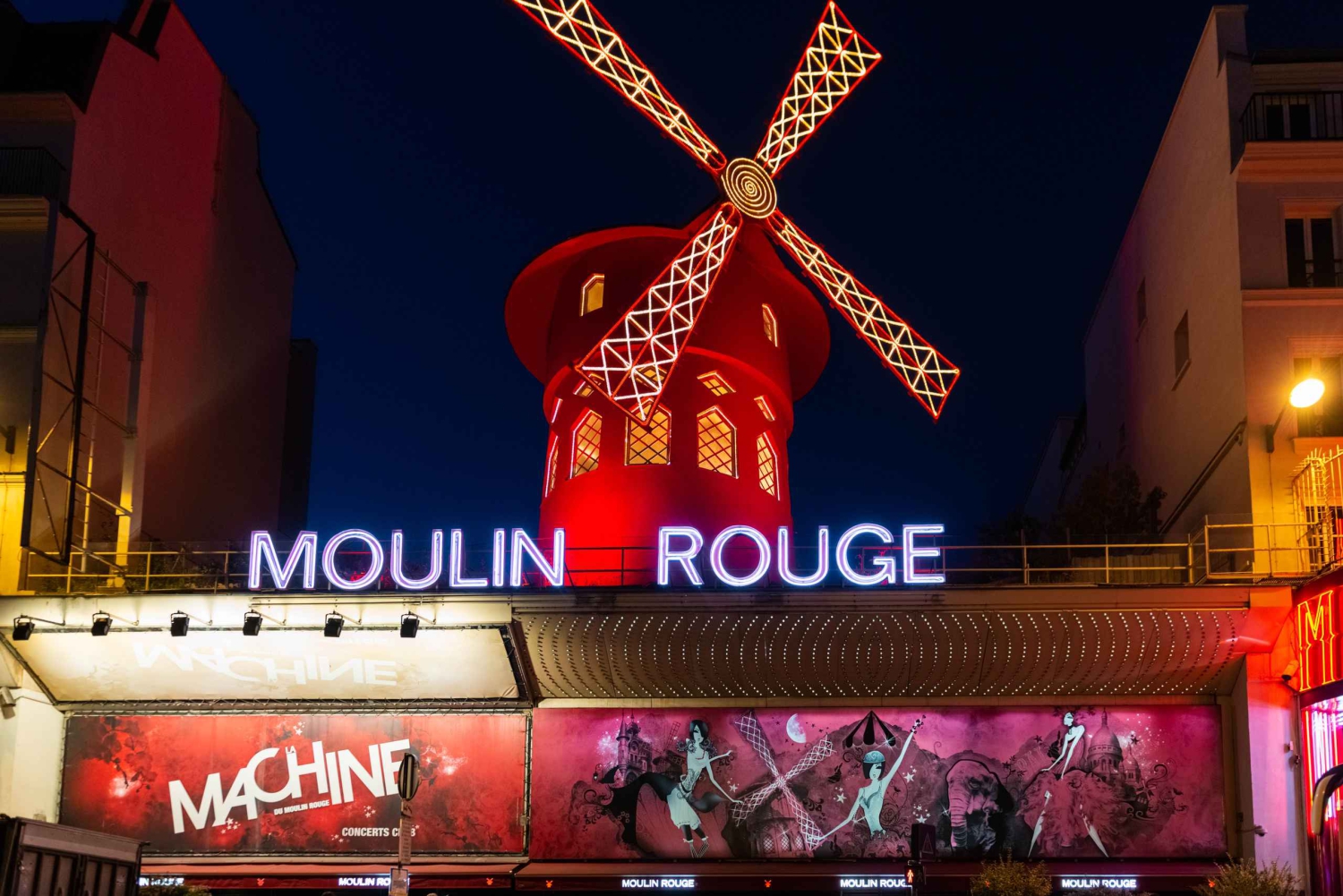 Paris: Moulin Rouge middagsshow, champagne og transport