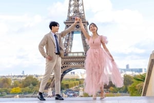 Paris: Fotosession runt Eiffeltornet med 55 redigerade foton