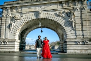 Paris: Fotosession runt Eiffeltornet med 55 redigerade foton