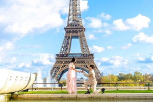 Paris: Fotoshooting rund um den Eiffelturm mit 55 bearbeiteten Fotos