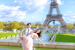 Paris: Fotoshooting rund um den Eiffelturm mit 55 bearbeiteten Fotos