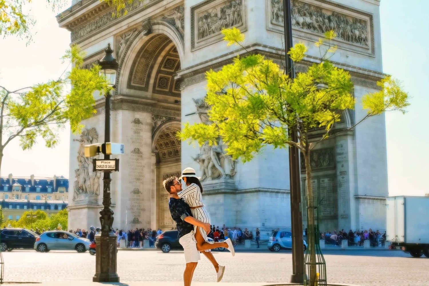 パリビッグスリーでの写真撮影