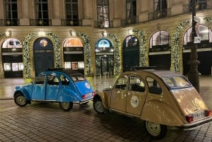 Paris: Privat julelys-tur med Citroën 2CV