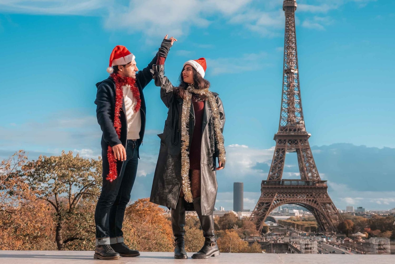 Parijs: privé-kerstfotoshoot met rekwisieten