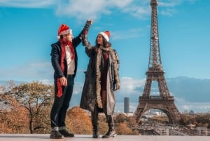 Parijs: privé-kerstfotoshoot met rekwisieten