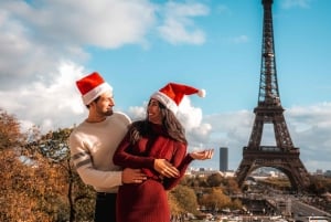 Parijs: privé-kerstfotoshoot met rekwisieten