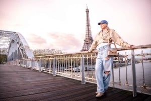 Pariisi: Yksityinen valokuvaussessio Eiffel-tornin lähellä, 55 kuvaa