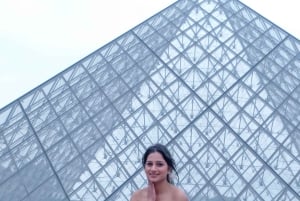 Paris: Privat fotoshoot uden for Louvre-museet
