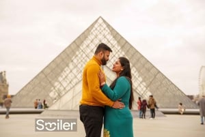 Paris: Privat fotoshoot uden for Louvre-museet