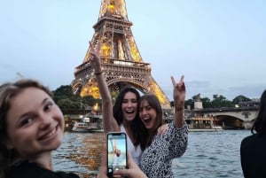Paris: Privat cruise på Seinen i en pontongbåt