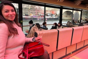 Kryssning i Paris Seine-kryssning med spellista med fransk musik och vykort