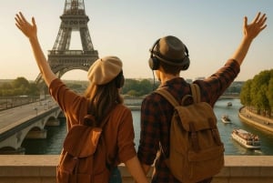 Paris: Seine Cruise with French Music Playlist & Postcard