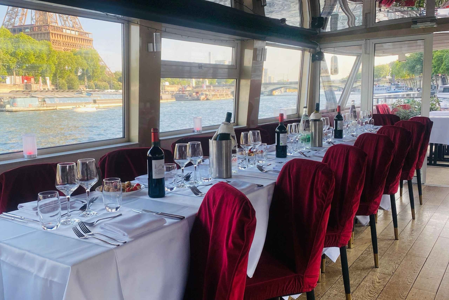 Paris : Dîner-croisière sur la Seine depuis la Tour Eiffel/Station de la Liberté