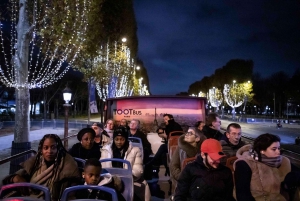 París: Tour en autobús navideño descapotable Tootbus