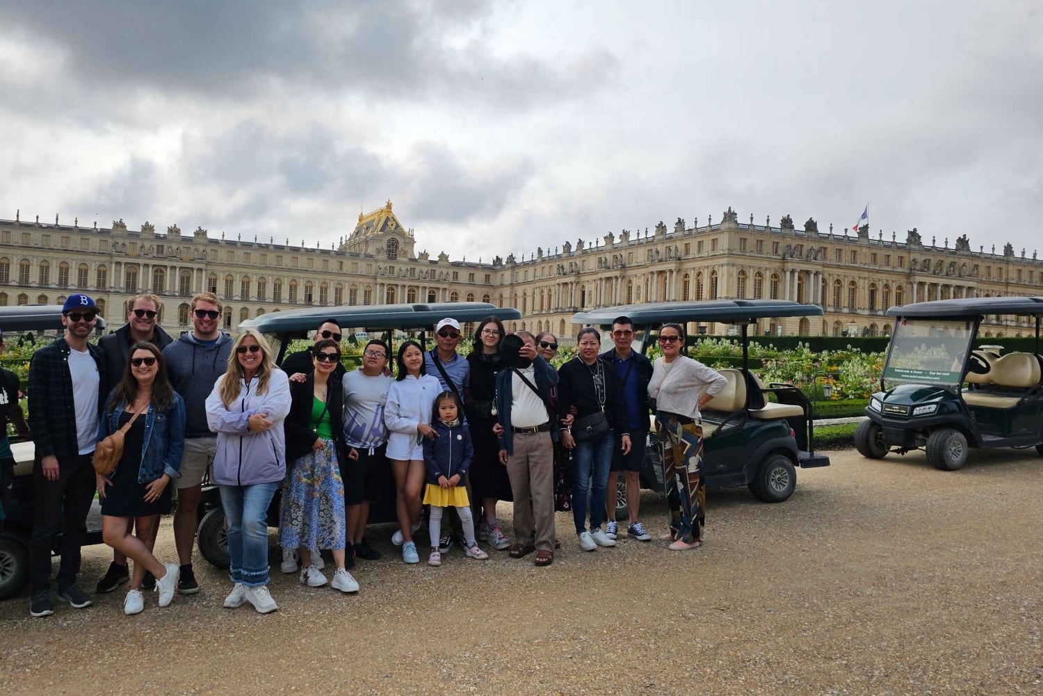 Versailles: Guidad tur med golfbilar och cyklar, Hamlet+fontäner