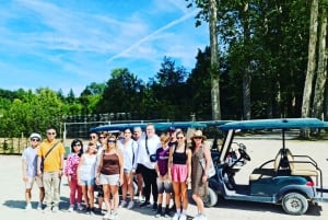 Versailles: Guidad tur med golfbilar och cyklar, Hamlet+fontäner