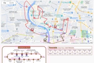 Bangkok: Tour en autobús turístico con paradas libres