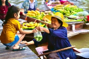 Bangkok: experiencia en el mercado flotante y el mercado del ferrocarril