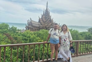 Bangkok: Pattaya Truth Sanctuary Guided Tour & Coral Island