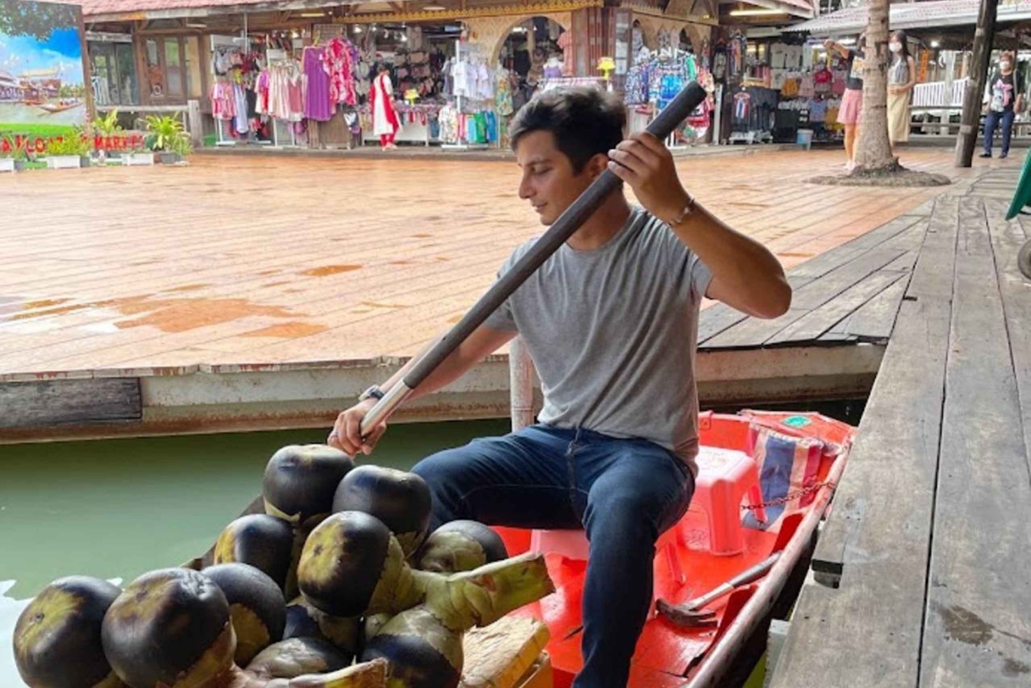 Bangkok: Tren + Mercado del Agua con Wat Arun