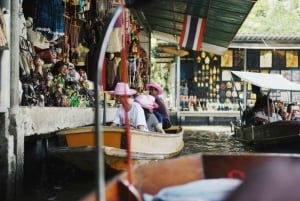 Damnoen Saduak Floating & Maeklong Train Market Day Tour
