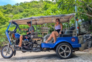 Bangkokista: Tuktuk-kierroksella Koh Sichangin saarella.