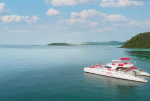 Pattaya: 2 öar en dagstur på katamaran med lunch