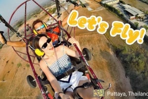 Pattaya: Paramotorflyvning med strand og by med BFA