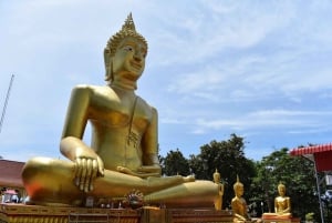 Pattaya : Visite nocturne du temple du Grand Bouddha et du marché de nuit